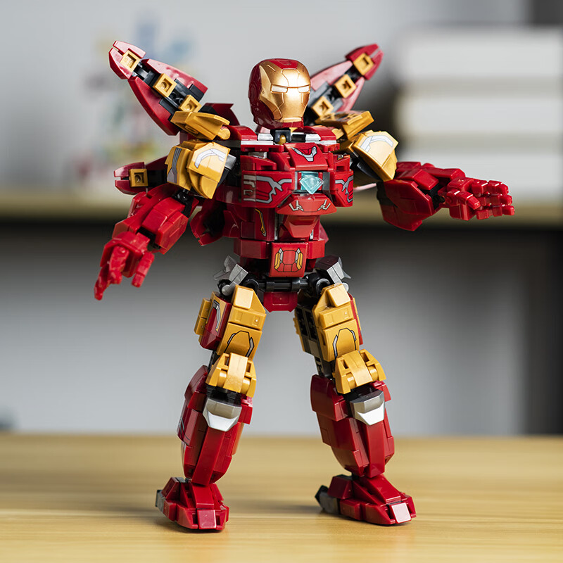 乐高(lego)拼搭乐高漫威钢铁侠mk43机器人机甲超英装甲拼装积木男61