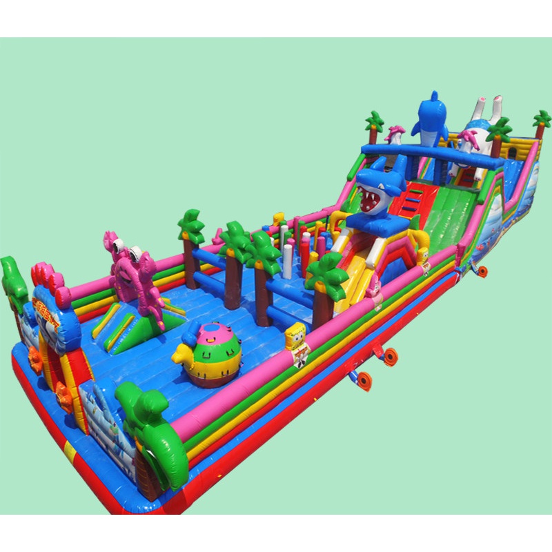 户外儿童乐园充气城堡大型滑滑梯娱乐设施大型滑梯攀岩蹦蹦床跳床淘气