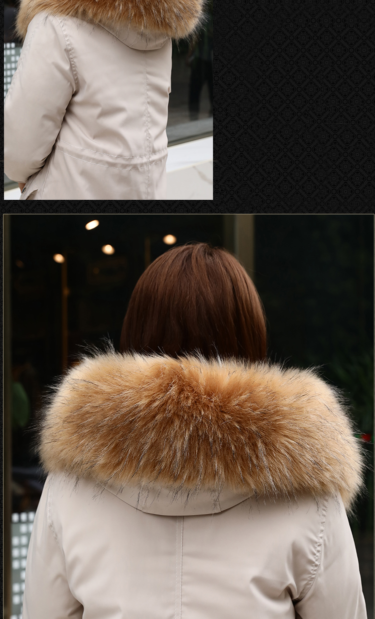 品牌大毛领单卖通用仿真貉子狐狸白毛领子女棉服派克服羽绒服毛领单买