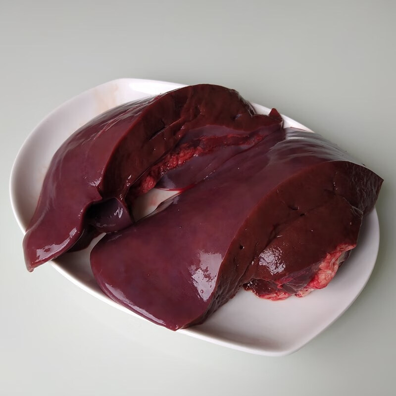 新鲜牛肝 南阳黄牛肝生牛肝牛杂牛下水 河南本地黄牛肝脏 2500g【图片