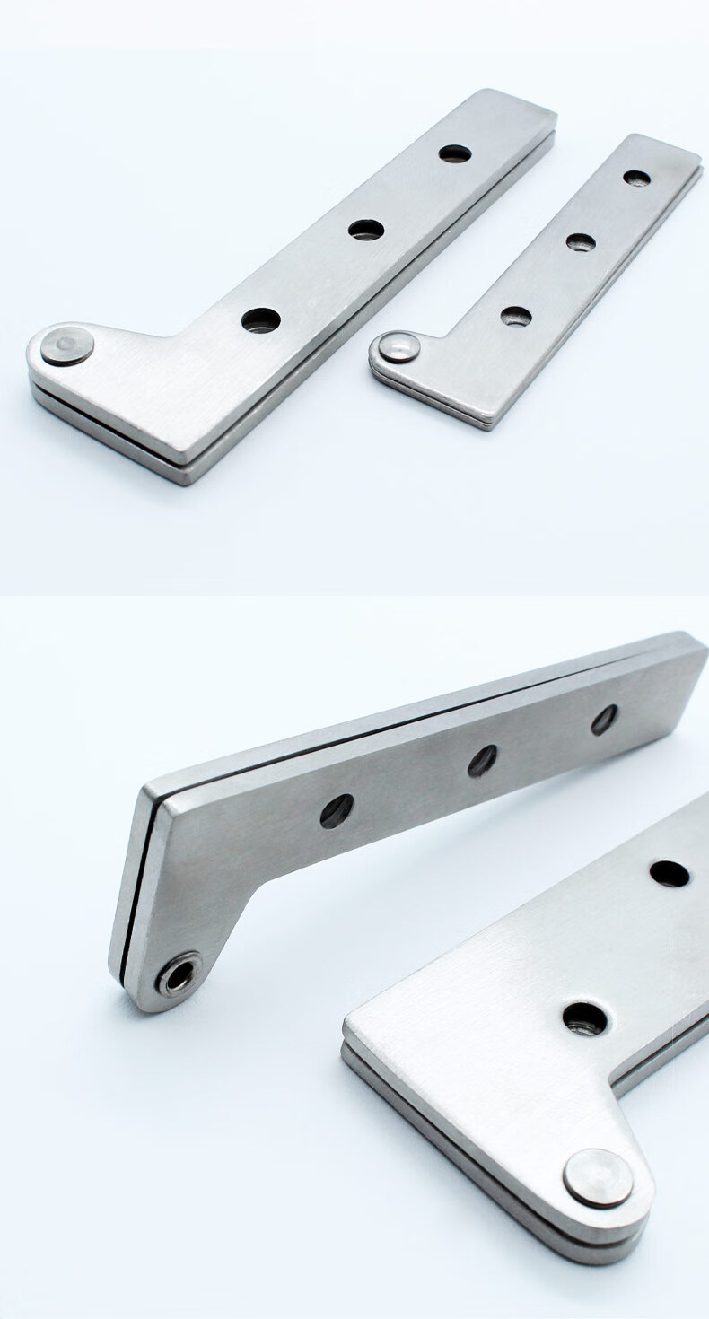 304不锈钢鸡嘴铰上下合页天地转轴门转轴7字型门铰链暗藏合页304