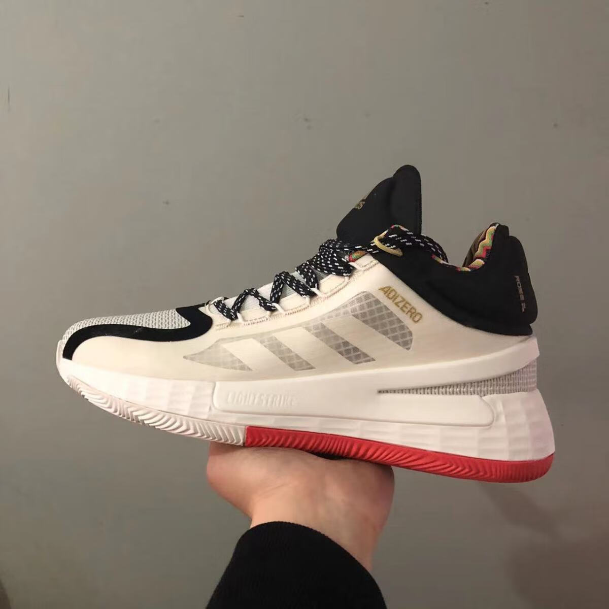 官方舰店罗斯11代篮球鞋男中帮白粉米白黑实战蓝球鞋 罗11白粉 40