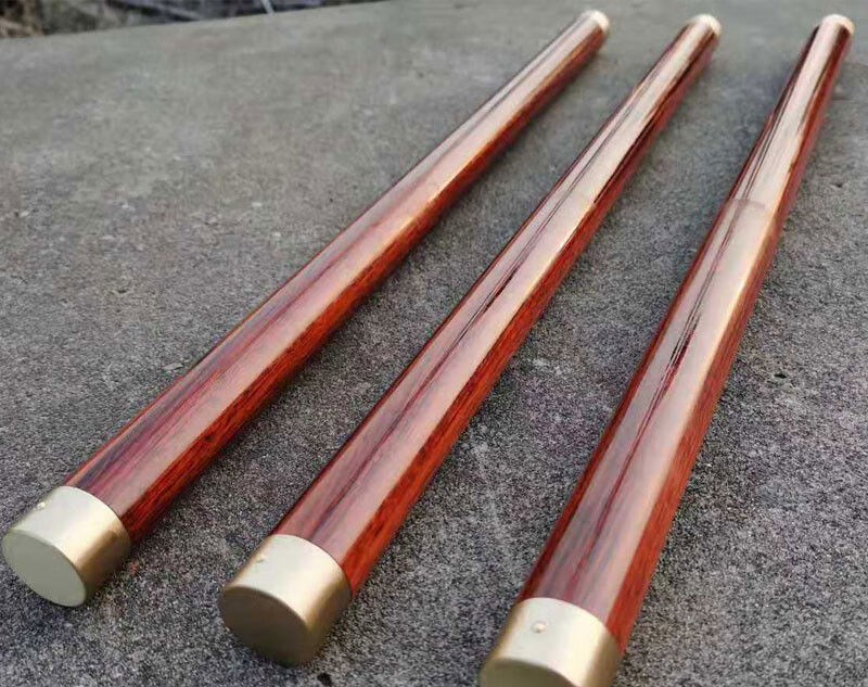 把玩棍防身健身棍瑜伽棍文玩红木棍随身手把件鬼脸木棍 黑紫檀 60长