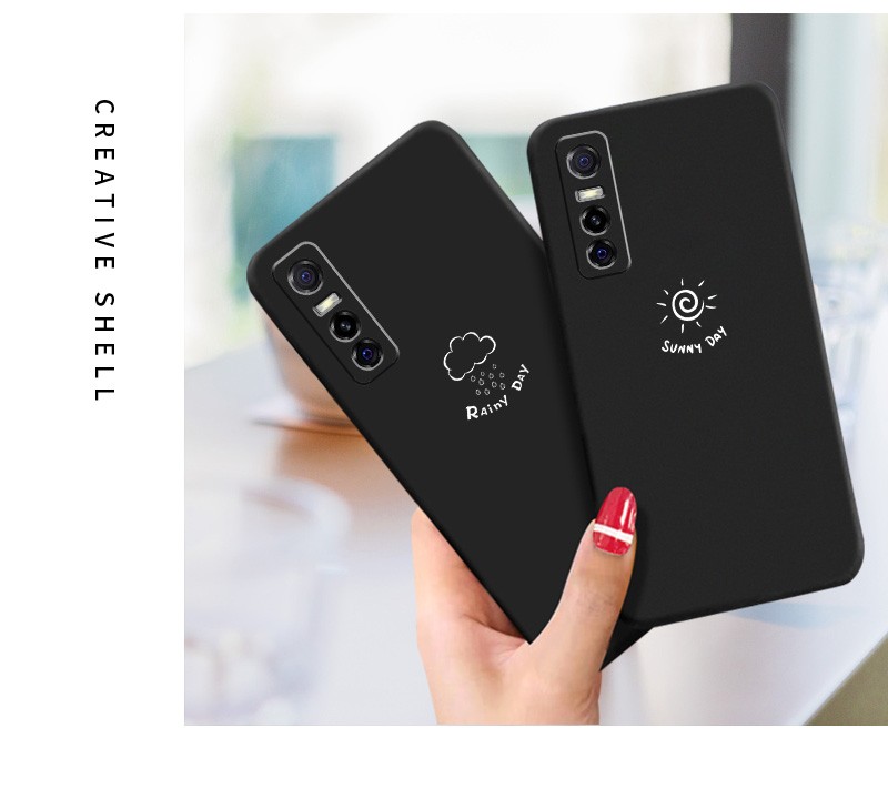 壳v2031a手机套s7e保护套5g磨砂y73s卡通男女情侣软硅胶外壳 vivoy73s