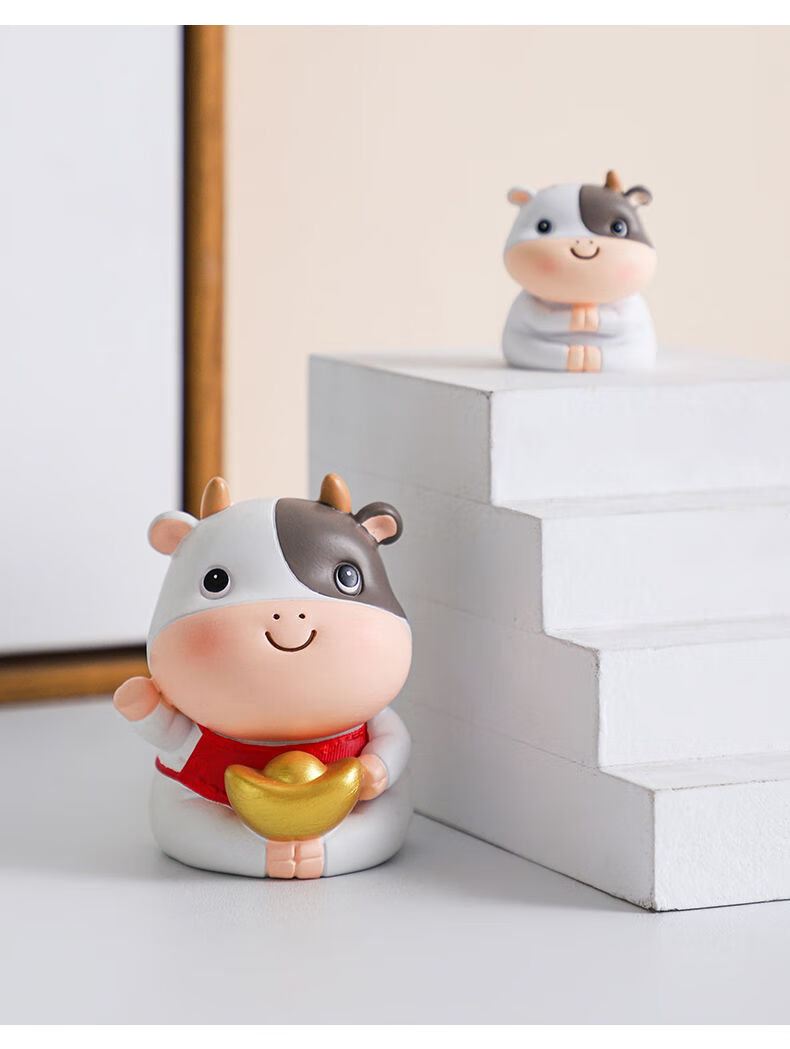 星优xingyou圣诞礼物创意可爱牛年吉祥物摆件家居客厅桌面房间布置