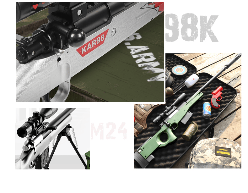 98k枪awm大号m24儿童玩具枪吃鸡水弹枪m416绝地求生男孩 【黄金龙骨】