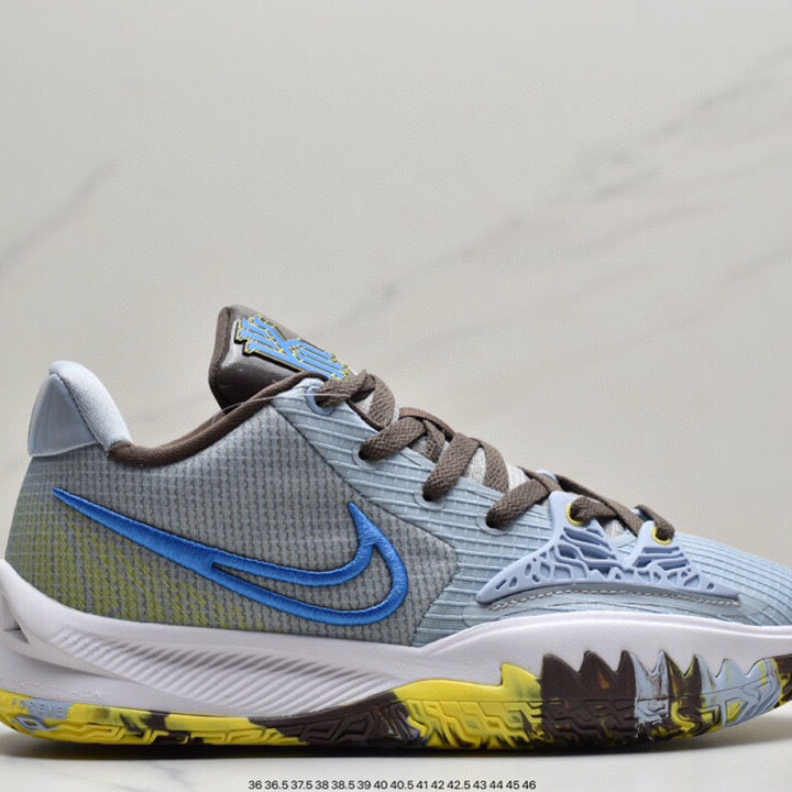 【纯原】 kyrie low 4 欧文4 蓝灰黄 实战篮球鞋 cz0105-100 003 36