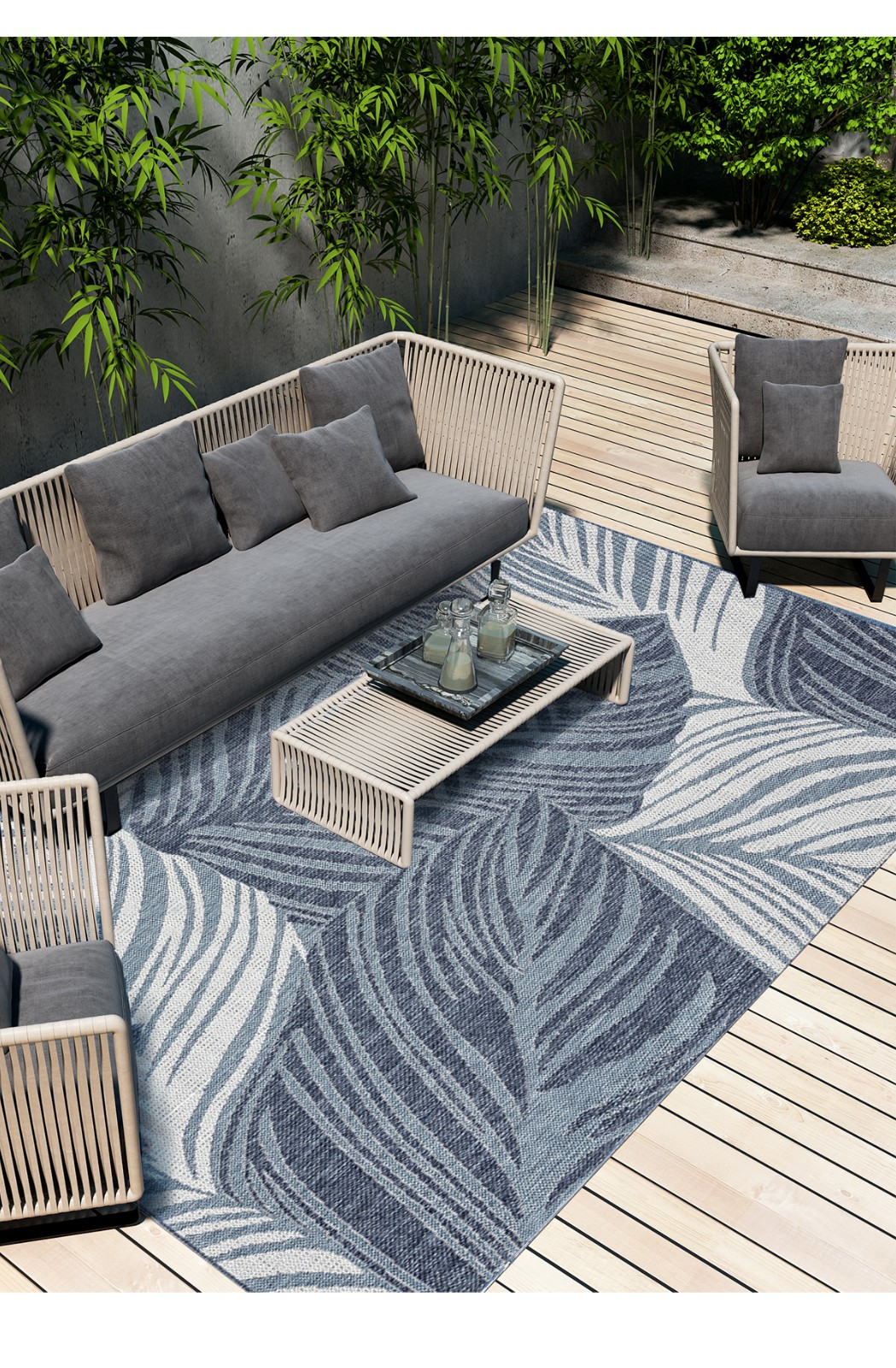 阿苏斯asos户外阳台防水地毯室外庭院露台地毯垫定制7129ablue2000mm