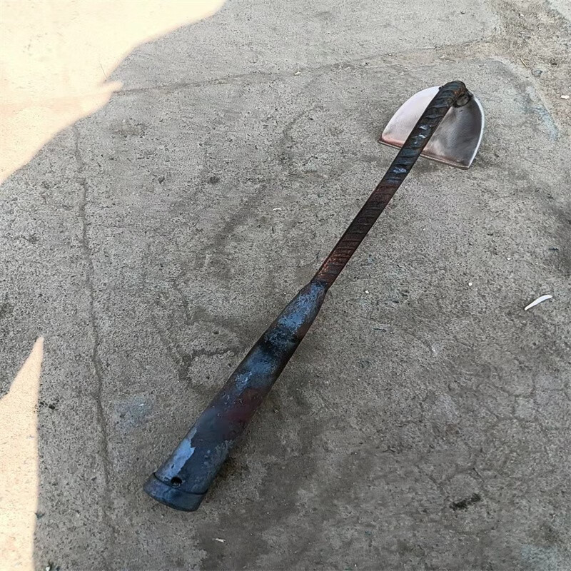 农用锄小手锄除草铲子锰钢铲不锈钢铲农用工具推草铲除草 中号【图片
