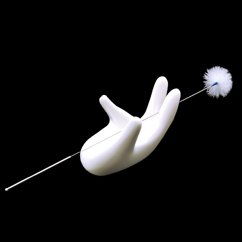 阿昌银针中号鹅毛棒采耳工具扬州专业手工制作细长型单根含珠鹅毛银针