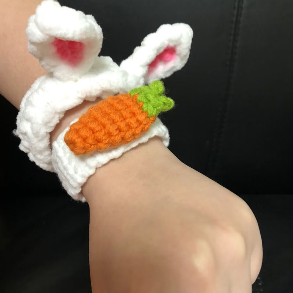 网红编织成品毛线手工手环情侣闺蜜一对礼物男女学生可爱日韩简约咖啡