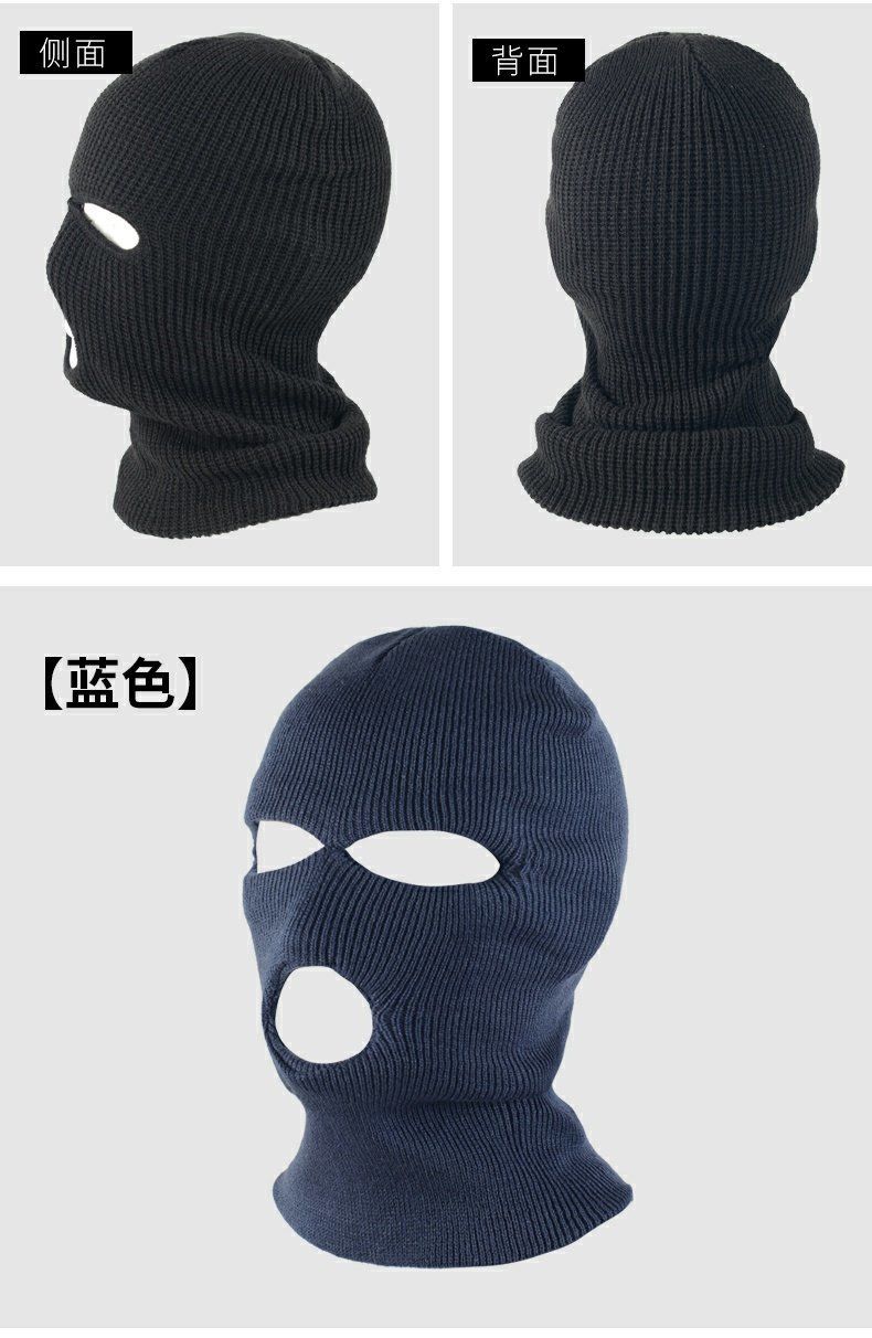 新品csgo反恐精英rushb土悍cs头套蒙面保暖面罩搞怪8 单孔(黑色)