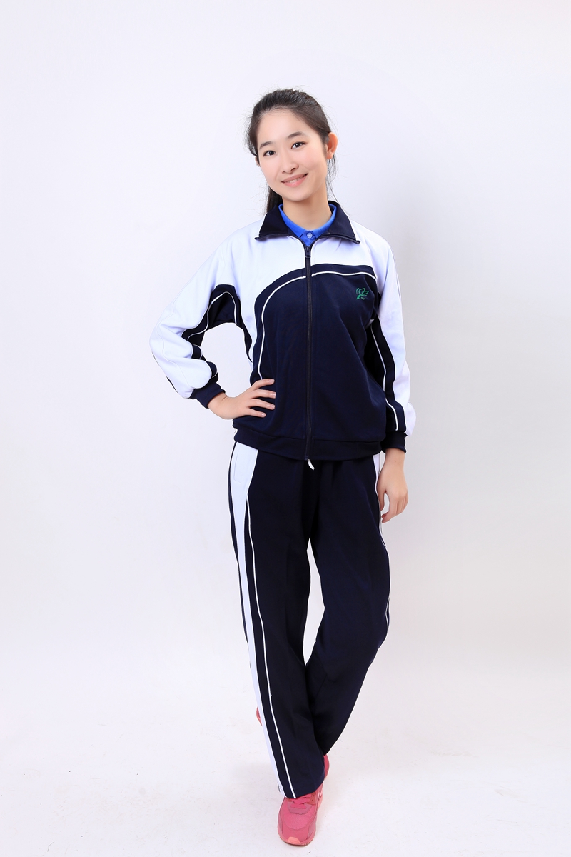 深圳市校服,莎臣豹中学生校服,女 中冬运动外套 160cm