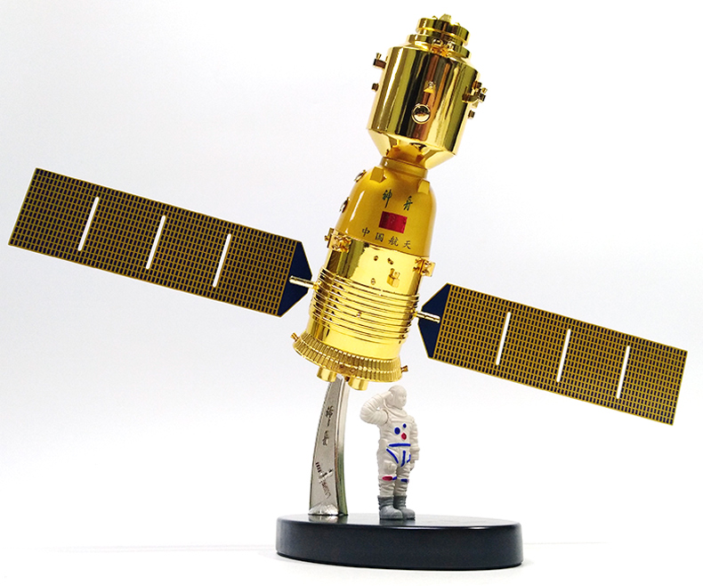 礼氏嘉 神舟11载人航天飞船仿真卫星礼品摆件1:40/50神舟十一号模型