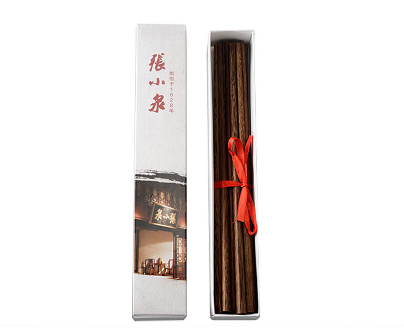 张小泉筷子木鸡翅木筷子十双装家庭套装实木质无漆无蜡厨房红檀木筷