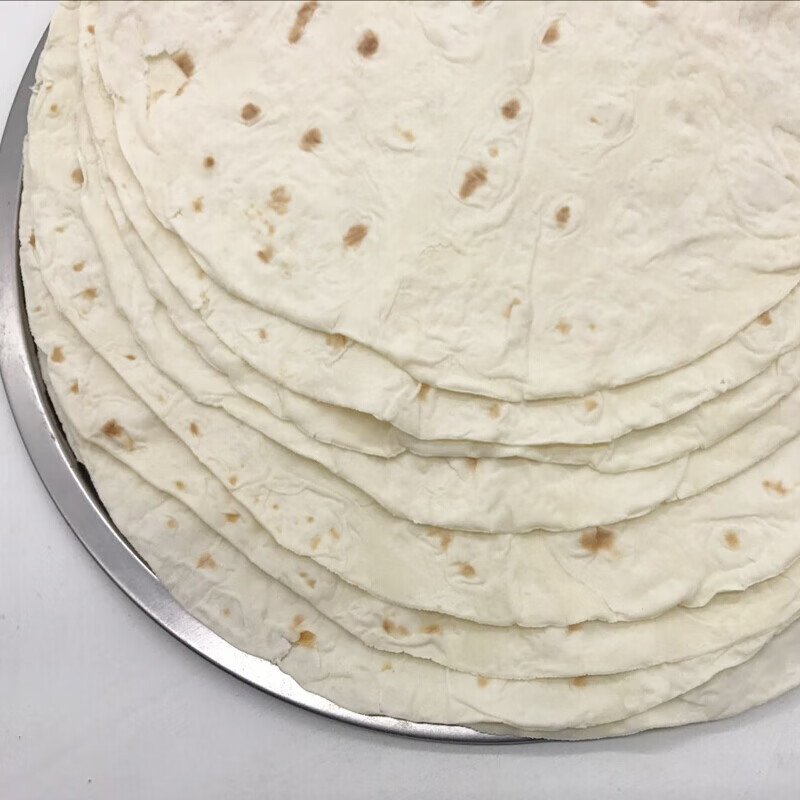 三页饼 面食单饼卷饼薄煎饼特产手抓饼 大饼 潍坊特产10张**