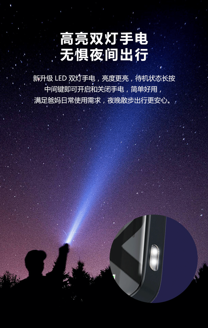 飞利浦philipse319移动2g老人机手机蓝色