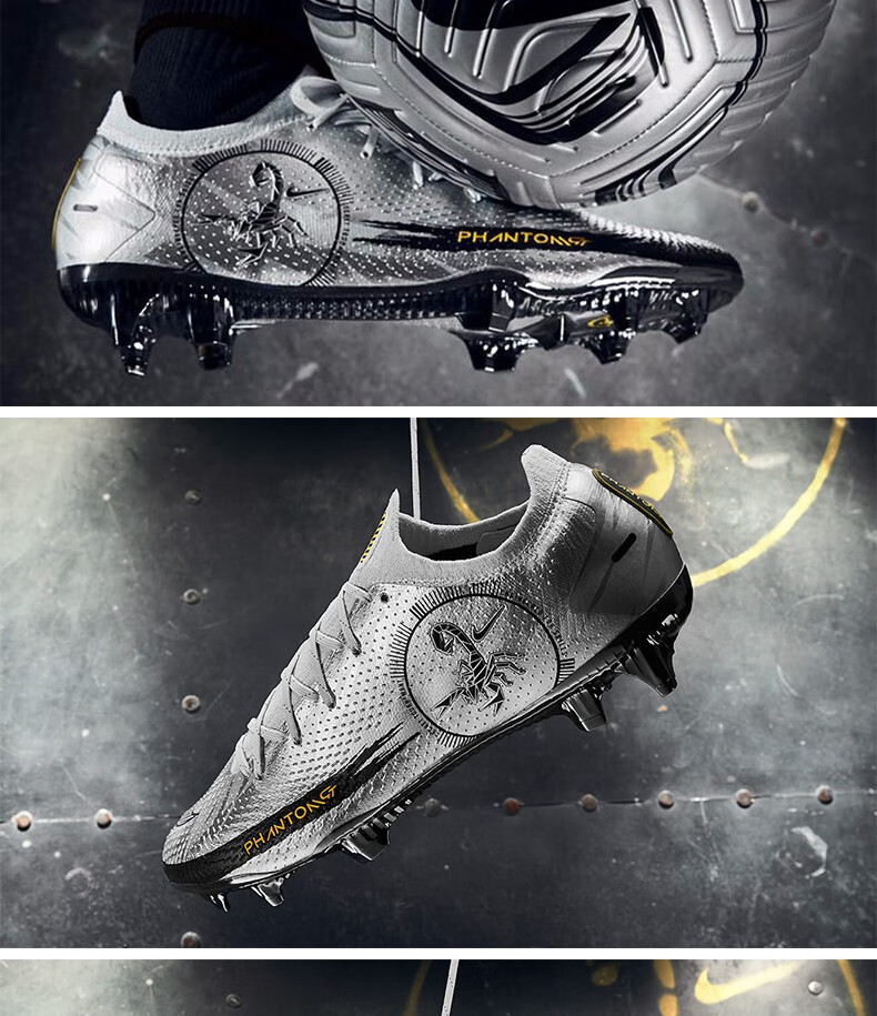 nike耐克暗煞蝎斗phantom gt fg高端长钉真草足球鞋男ct2156-001 ct