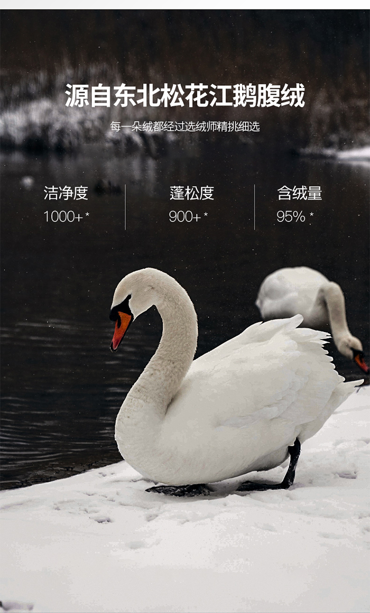 希尔顿羽绒枕希尔顿五星级酒店枕头100白鹅枕芯单人颈椎一对家用经典