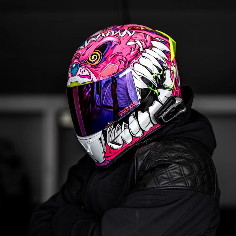 赛博朋克摩托车头盔 美国代购icon airframe野兽粉兔子赛博朋克风男女