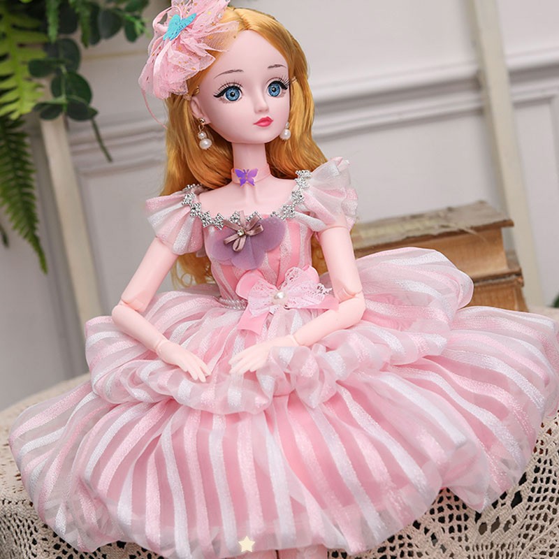 芭比娃娃套装大礼盒会说话唱歌可眨眼智能语音对话60厘米大号洋娃娃