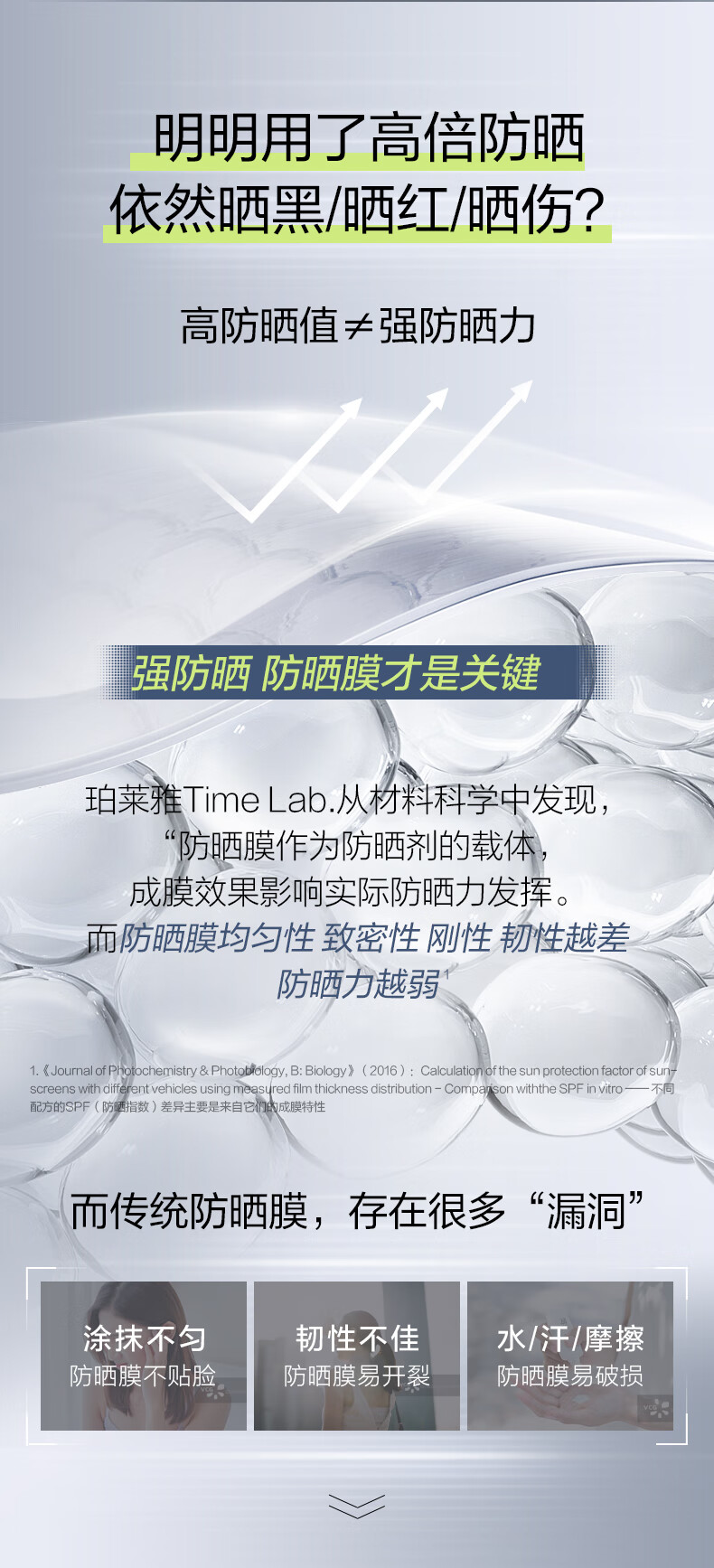 珀莱雅盾护防晒50ml军训防水防汗 户外高倍防晒 清爽隔离 防晒霜女 男士 盾护室外防晒霜50ml
