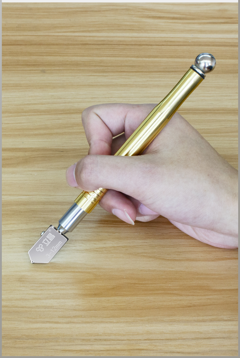 立昌玻璃刀画圆金刚石划厚玻璃割瓷砖滚轮式圆规刀刀头5个刀头可切