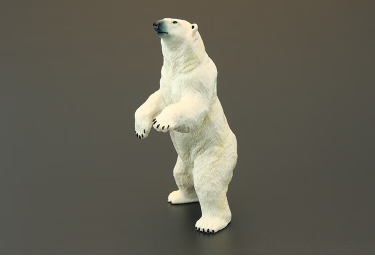 实心儿童仿真动物玩具模型 北极熊 白熊极地动物食肉认知礼物摆件