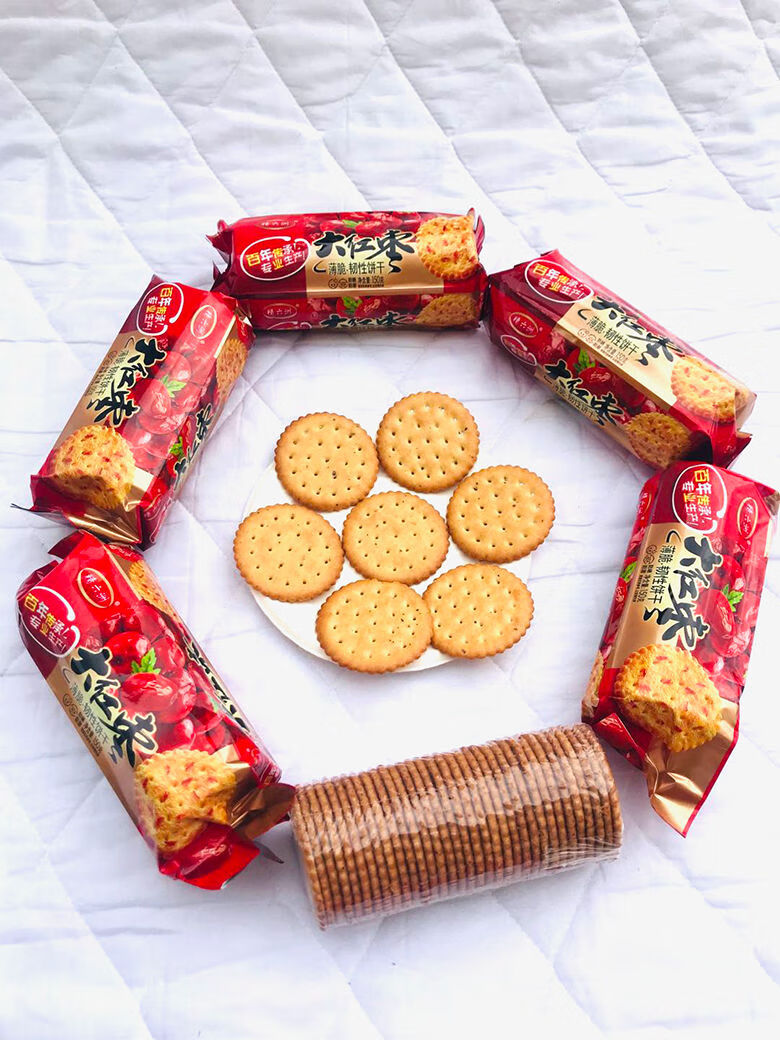 大红枣薄脆饼干妙妙咖大红枣饼干整箱各种小零食早餐薄脆老式好大红枣