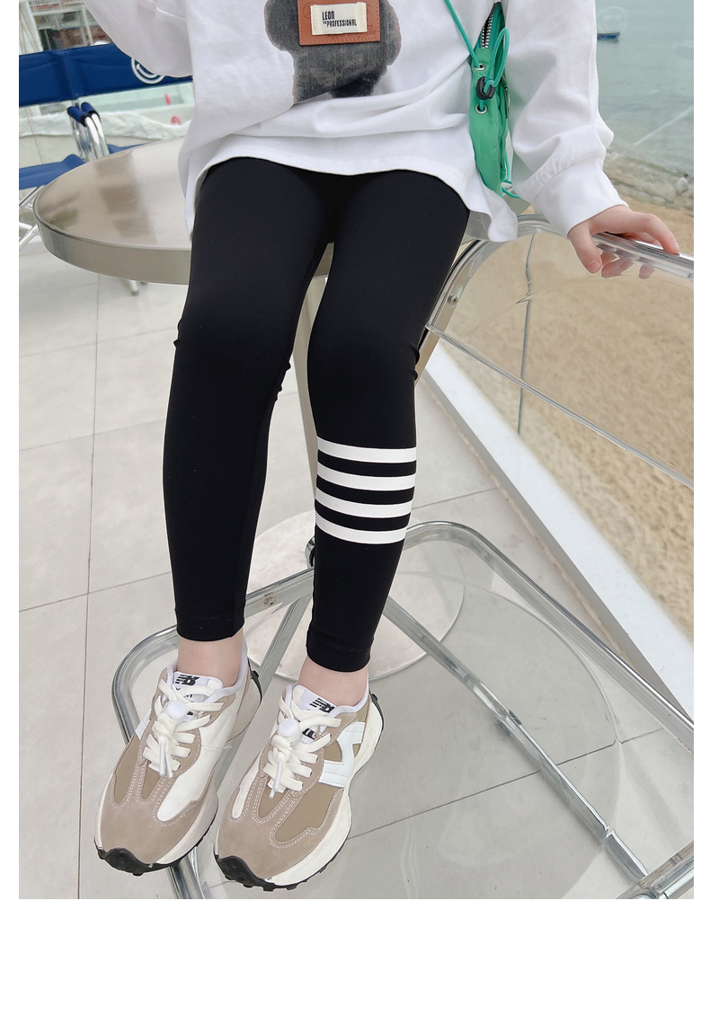 儿童紧身裤yojia童装春装打底裤儿童鲨鱼裤春秋女童瑜伽裤宝宝洋气外