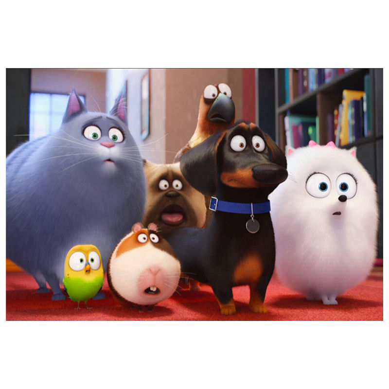 动物拼图木头的玩具diy国潮木质拼图1000片动物总动员宠物猫狗成人