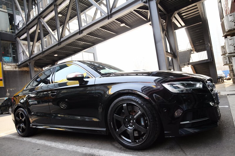 日本rays te37 saga 18寸 单片锻造轮毂 日本进口 适用于奥迪高尔夫cc