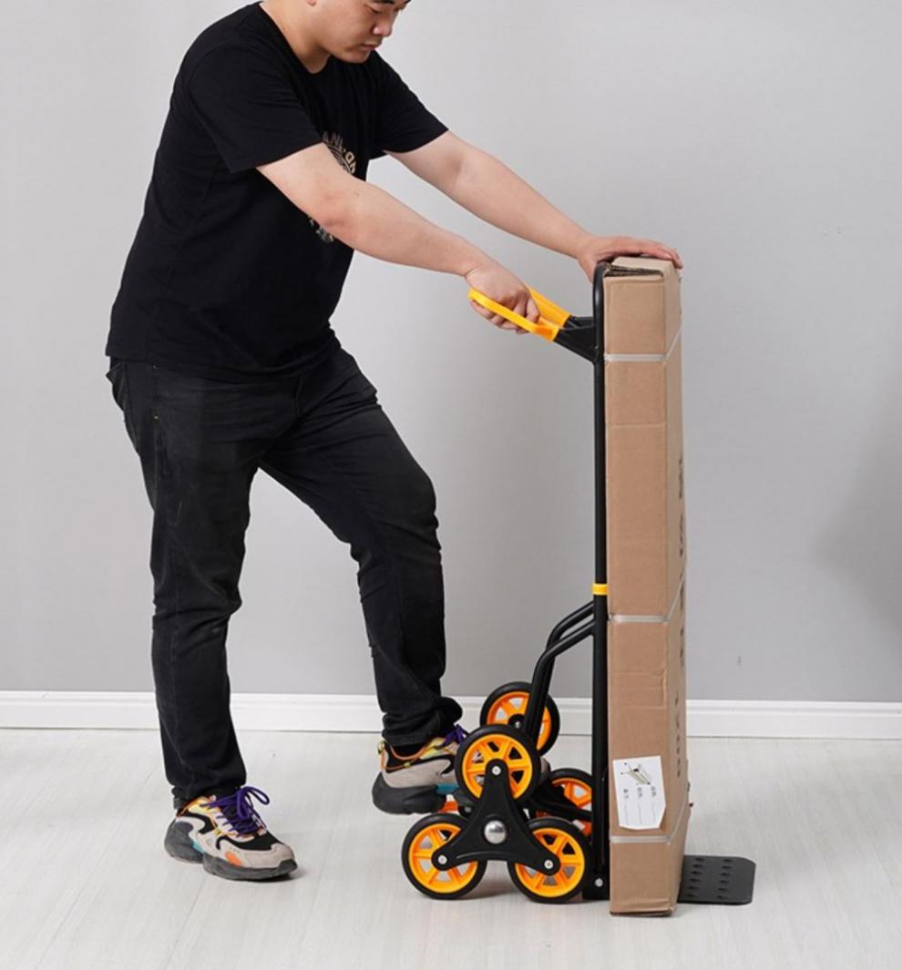 爬楼梯手拉车搬家 爬楼梯神器搬运车搬家移动滑轮上楼高楼取快递小车