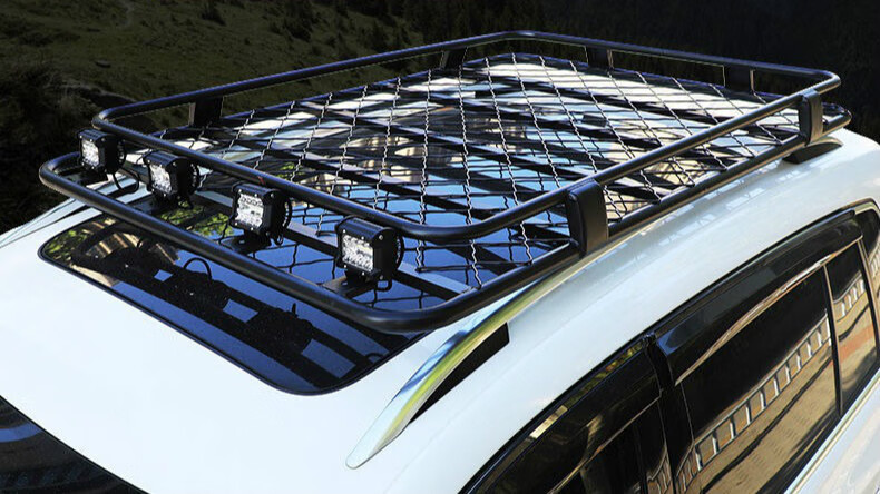 适用于汽车免横杆车顶行李架通用suv车载行李框车顶筐旅行架车顶架