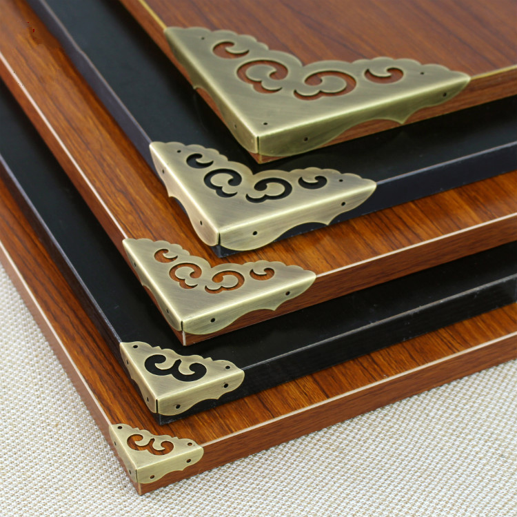 中式仿古铜包角纯铜护角桌椅包边护角木箱铜配件镜框画框柜门护角