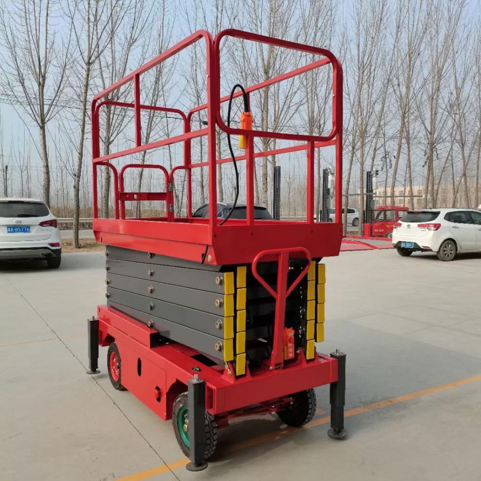 升降机台高空作业车电动液压作业按装清洁平车维修保洁检修移动剪叉式
