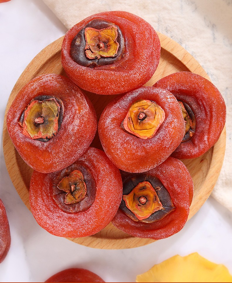 新鲜柿子饼 霜降圆柿饼 柿饼干 新鲜柿饼 2斤装