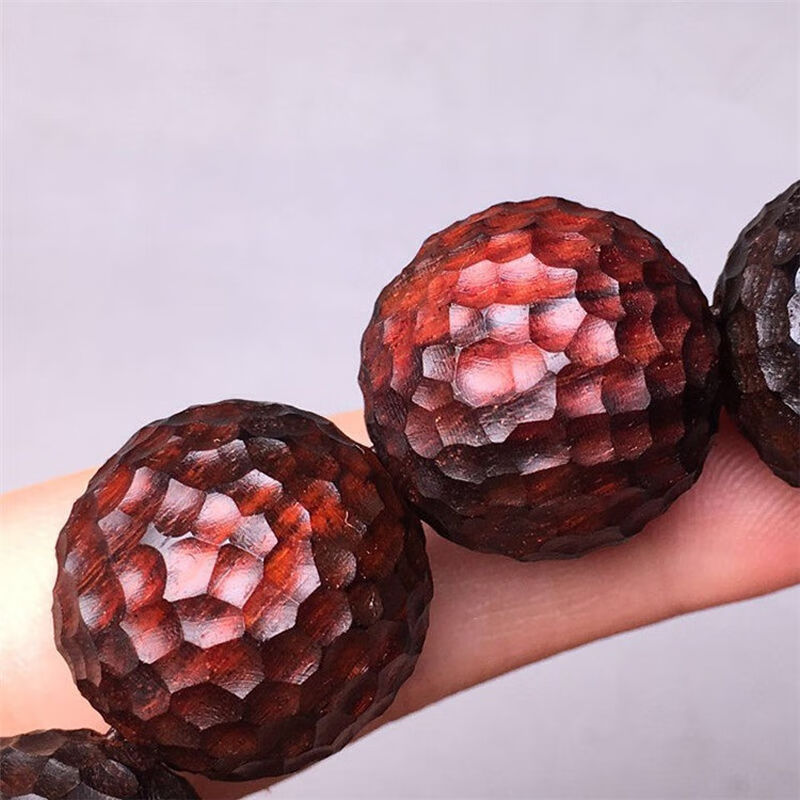 小叶紫檀锤纹珠手串紫檀木男女手饰古风雕刻文玩情侣手链锤纹珠手串15