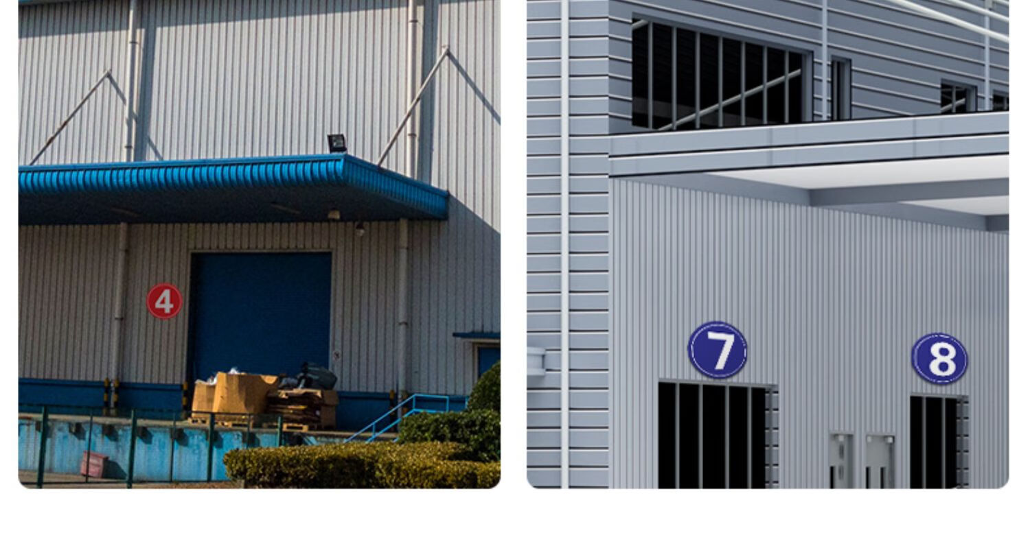 仓库大门编号牌 数字标识牌门牌工厂车间仓库物业单元楼栋牌123456789