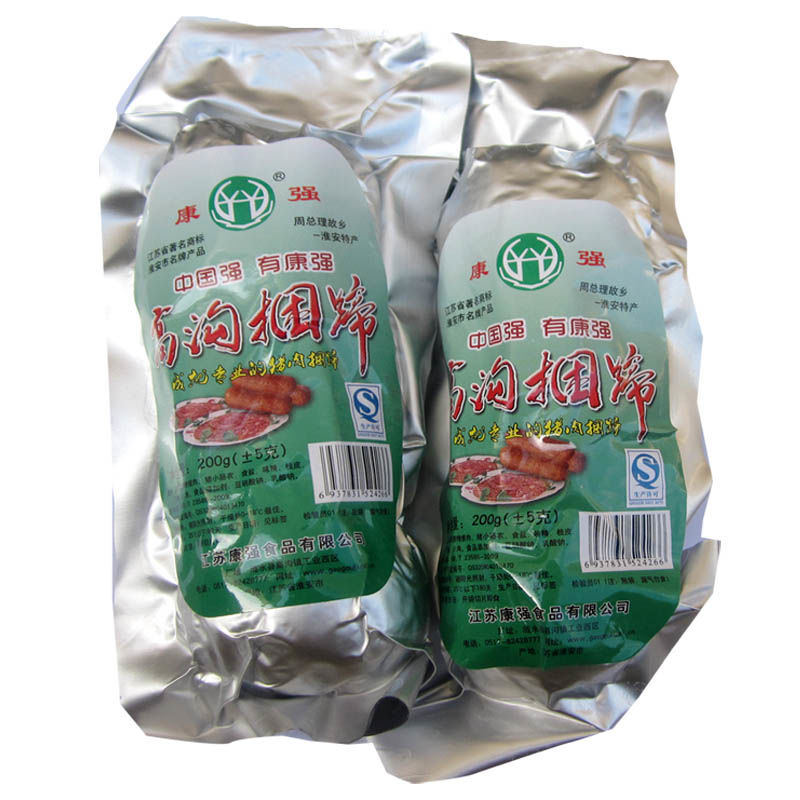 捆蹄3月新货淮安特产涟水高沟捆蹄猪肉脯熟食康强捆蹄200克零食原味