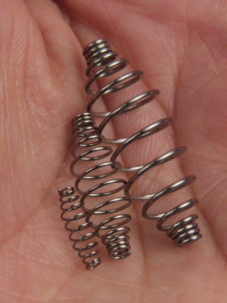 钓组用弹簧小爆炸钩弹簧钓鲢鳙托饵器钓鱼配件-3厘米渔具 钓组弹簧