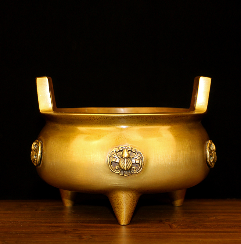 6015权夫人高端设计 铜香炉纯铜大号供奉炉特大寺庙供佛烧香炉