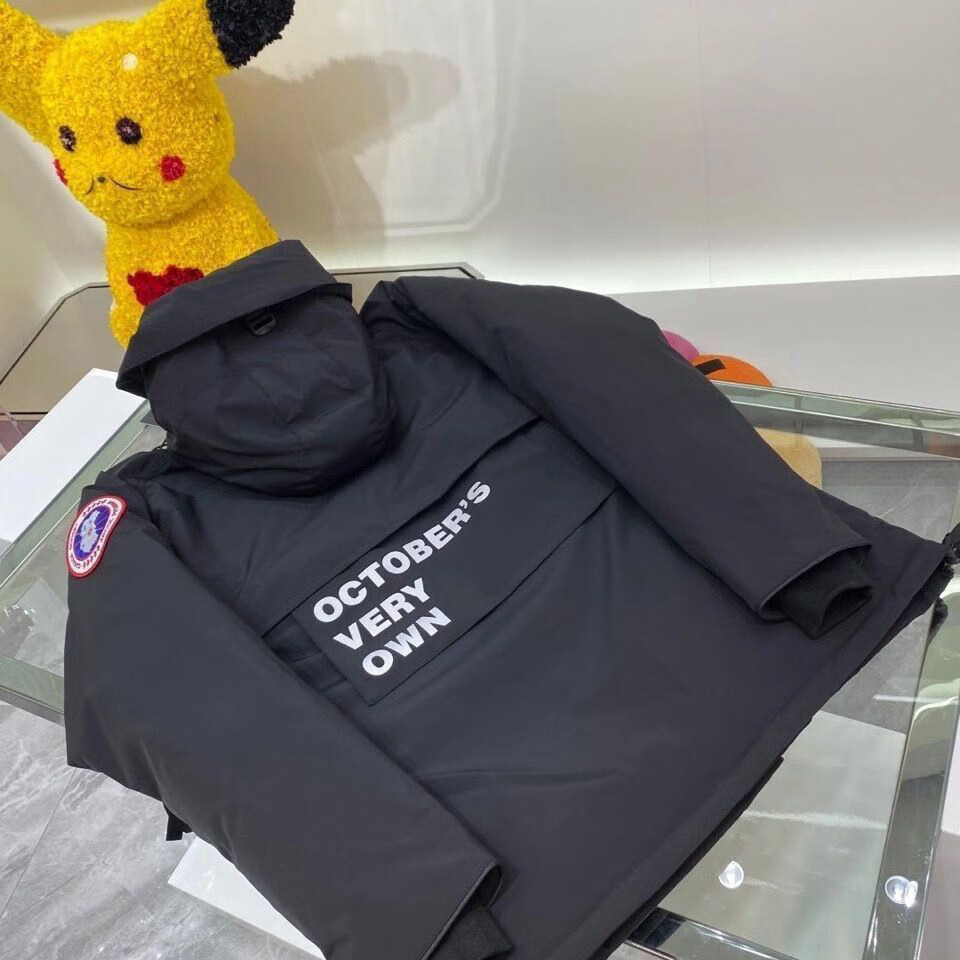 加拿大奢品猫头鹰联名反光男女同大鹅羽绒服男保暖情侣冬季连帽外套潮