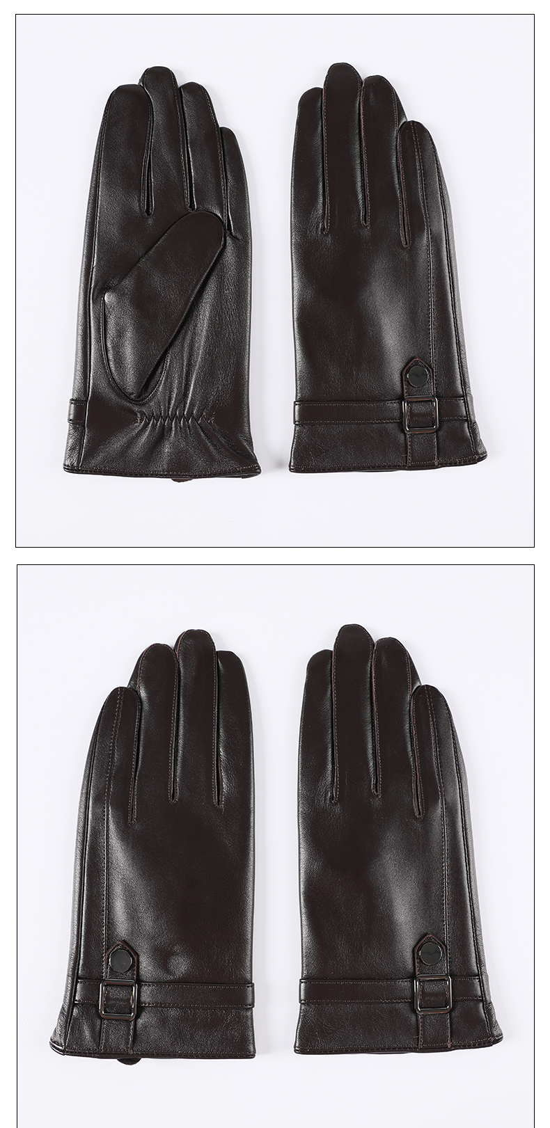 恒源祥旗舰官方店轻奢高端仿真皮手套男秋冬季加绒加厚保暖开车骑行触