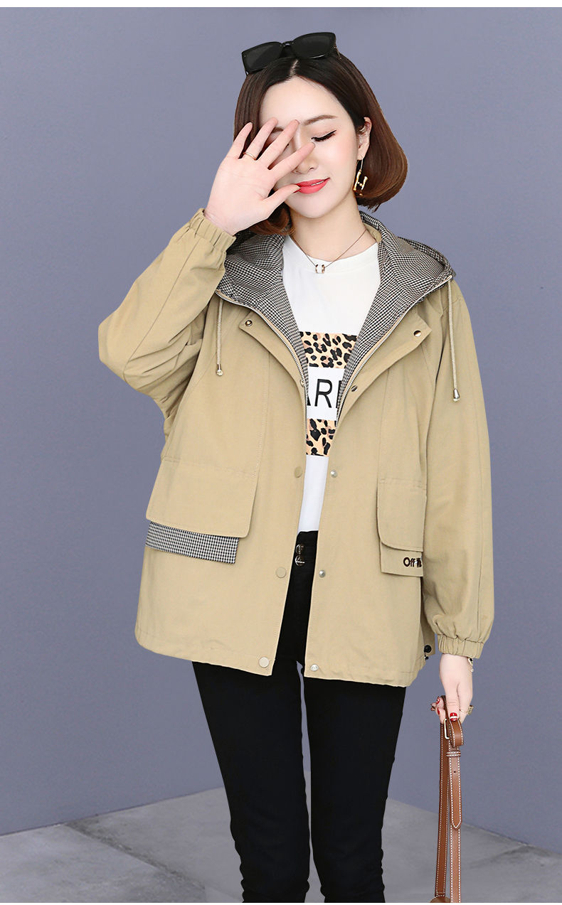 轻奢外套女装女士短款外套2020秋新款大码宽松四十岁妈妈洋气上衣二八