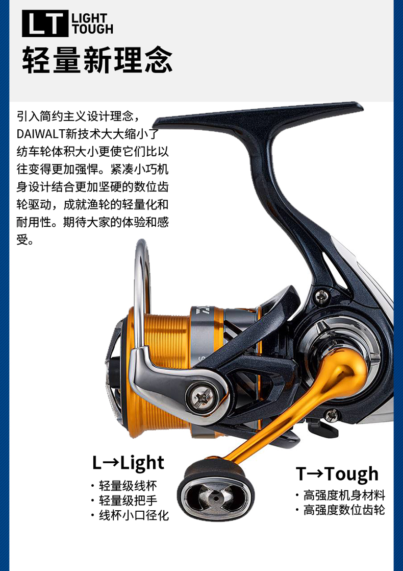 daiwa达亿瓦20新款revroslt进口小型轻量纺车轮远投轮钓渔轮路亚轮