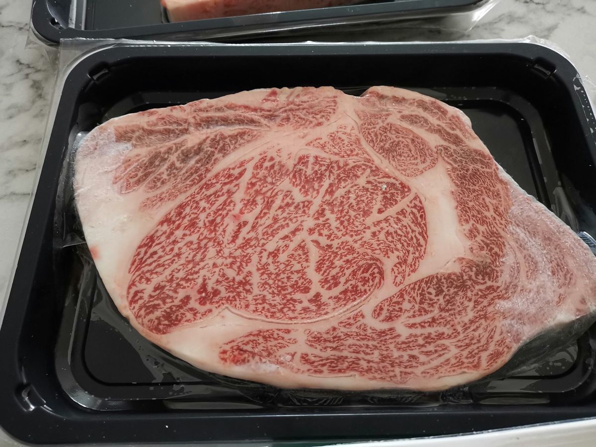 顺丰速运澳洲m12霜降a5和牛松坂雪花牛肉眼肉牛排500g顺丰菲神户安小
