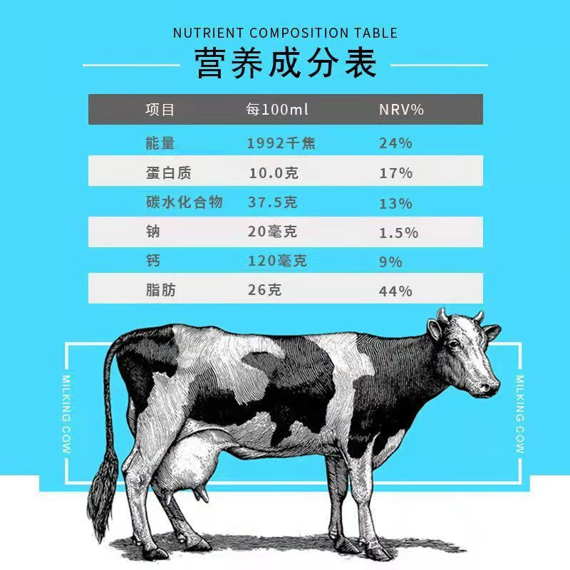 俄罗斯奶粉 俄罗斯原装进口全脂蓝袋高钙营养无蔗糖纯大牛奶粉中老年
