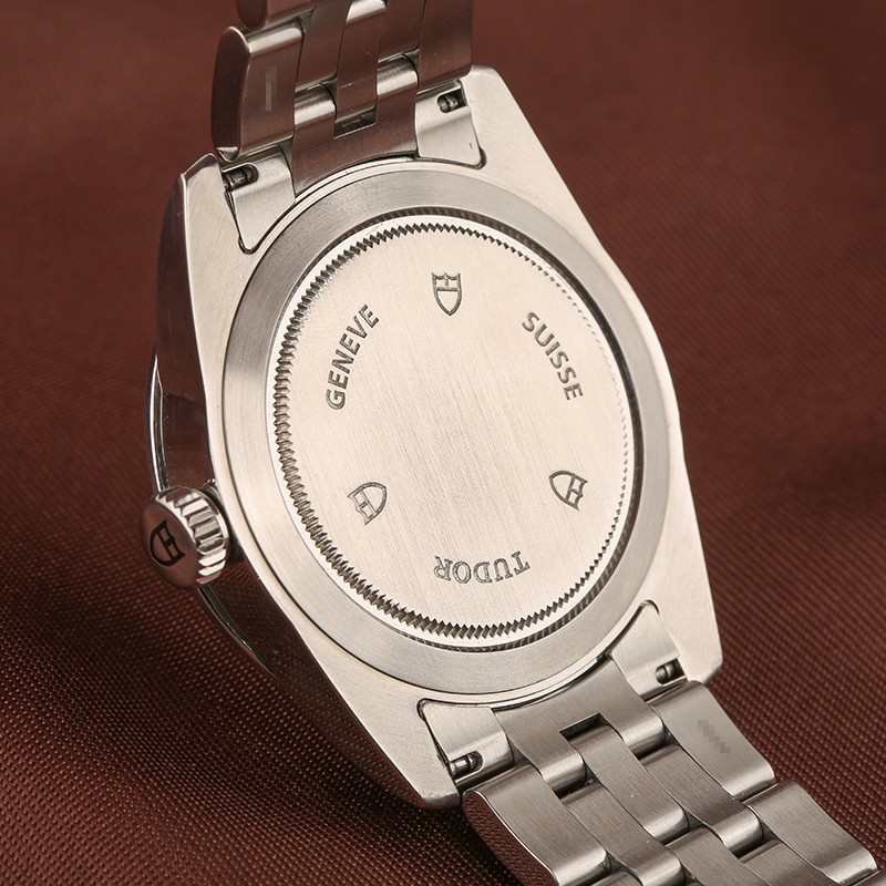 【二手95新】帝舵56000-68060银色提花带钻骏珏系列自动机械39mm奢华