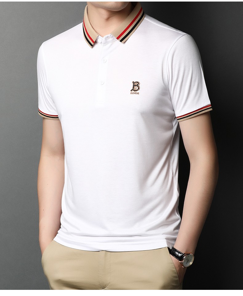 赫尔哈顿ectorhardenpolo衫男2020新款时尚刺绣短袖t恤男商翻领宽松